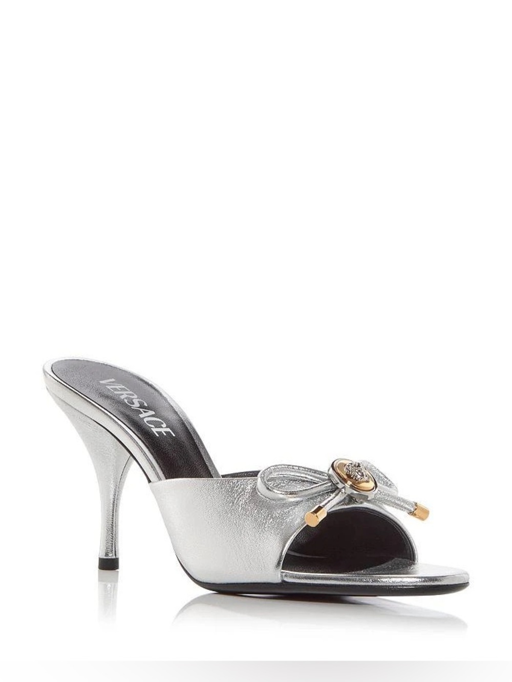 Versace
Opera Bow metallic heeled mules
